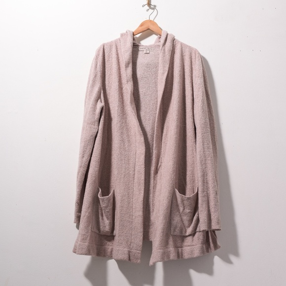 Barefoot Dreams Incredibly Soft and Warm Hooded Open Sweater Cardigan  XL - Picture 3 of 10